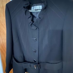 Tahari Black Skirt Suit